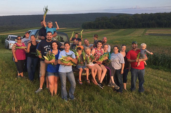 Young Ag Professionals glean a field
