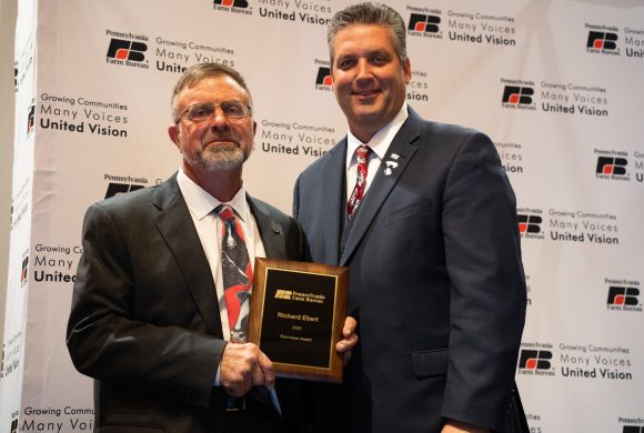 Ebert Recognized With Prestigious Farm Bureau Barnraiser Award
